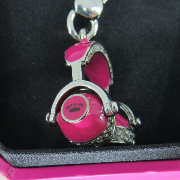 Juicy Couture Pink Pave Headphones charm - Picture 7 of 9